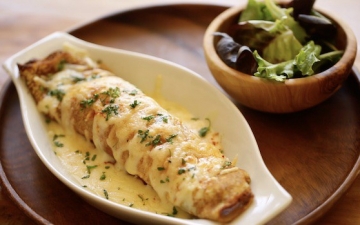 Crepe Raclette chicken